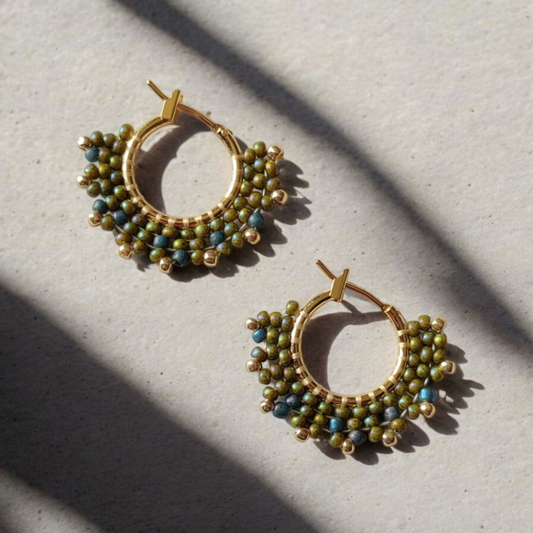 Oceana Hoops (Hand-beaded)