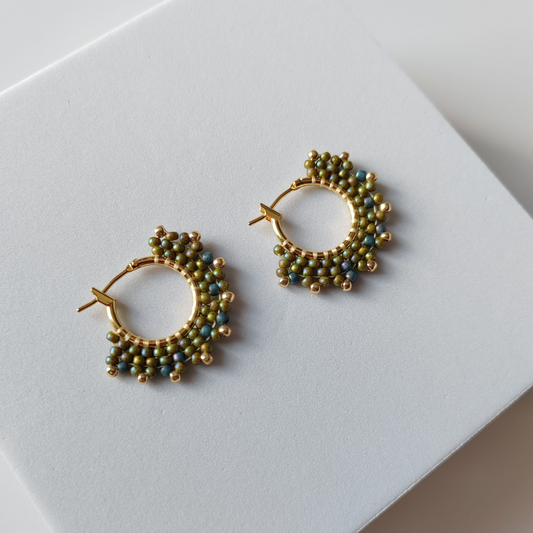 Oceana Hoops (Hand-beaded)